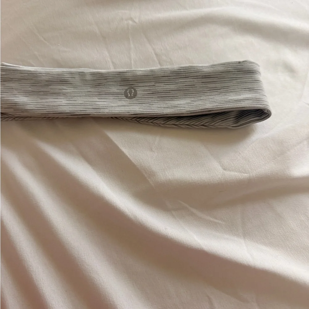 lululemon athletica Gray Double-Layer Performance Headband